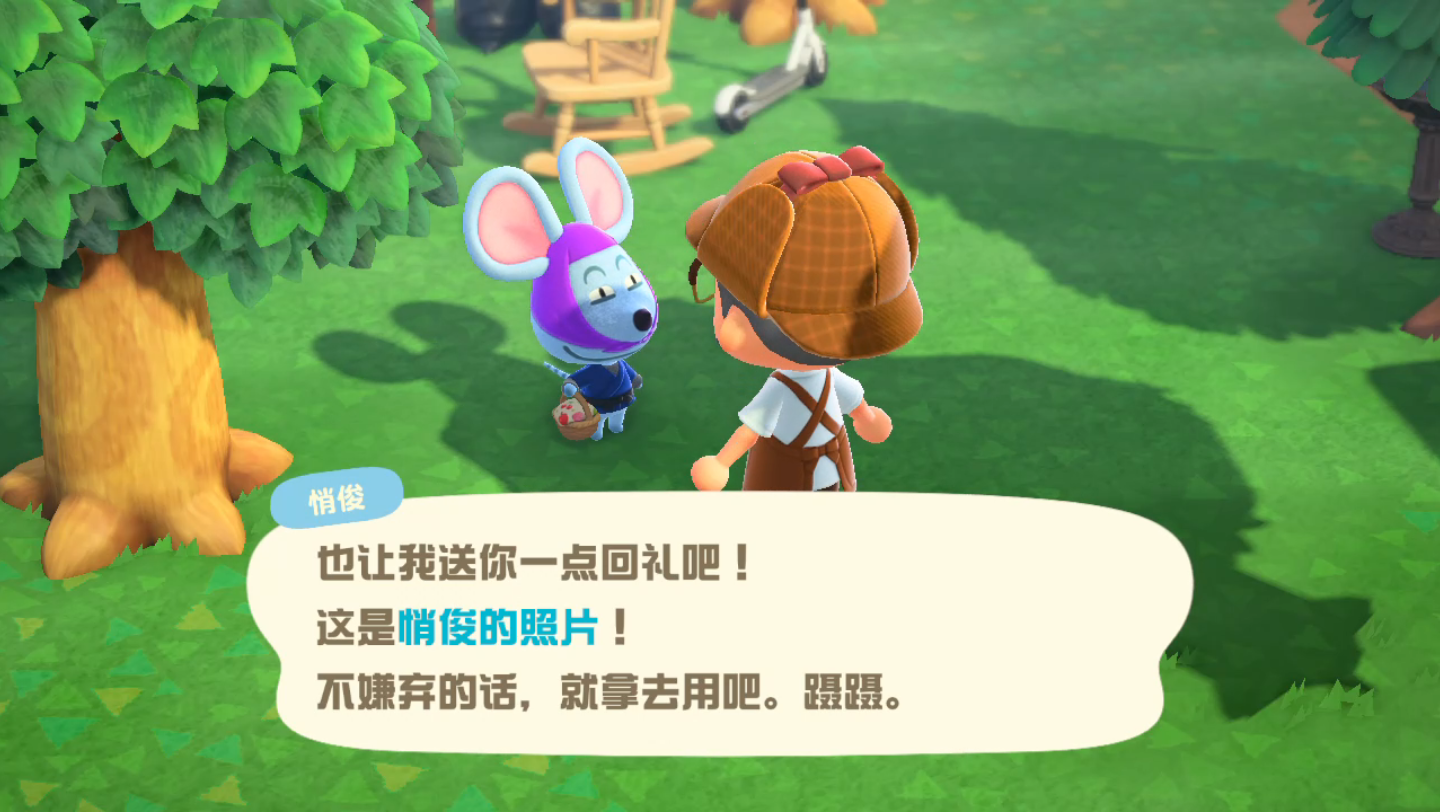 动物森友会》老鼠给照片了