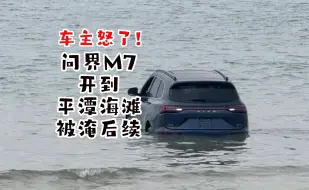 Descargar video: 问界M7开到平潭海滩被淹后续，保险公司拒赔，车主发文控诉不公