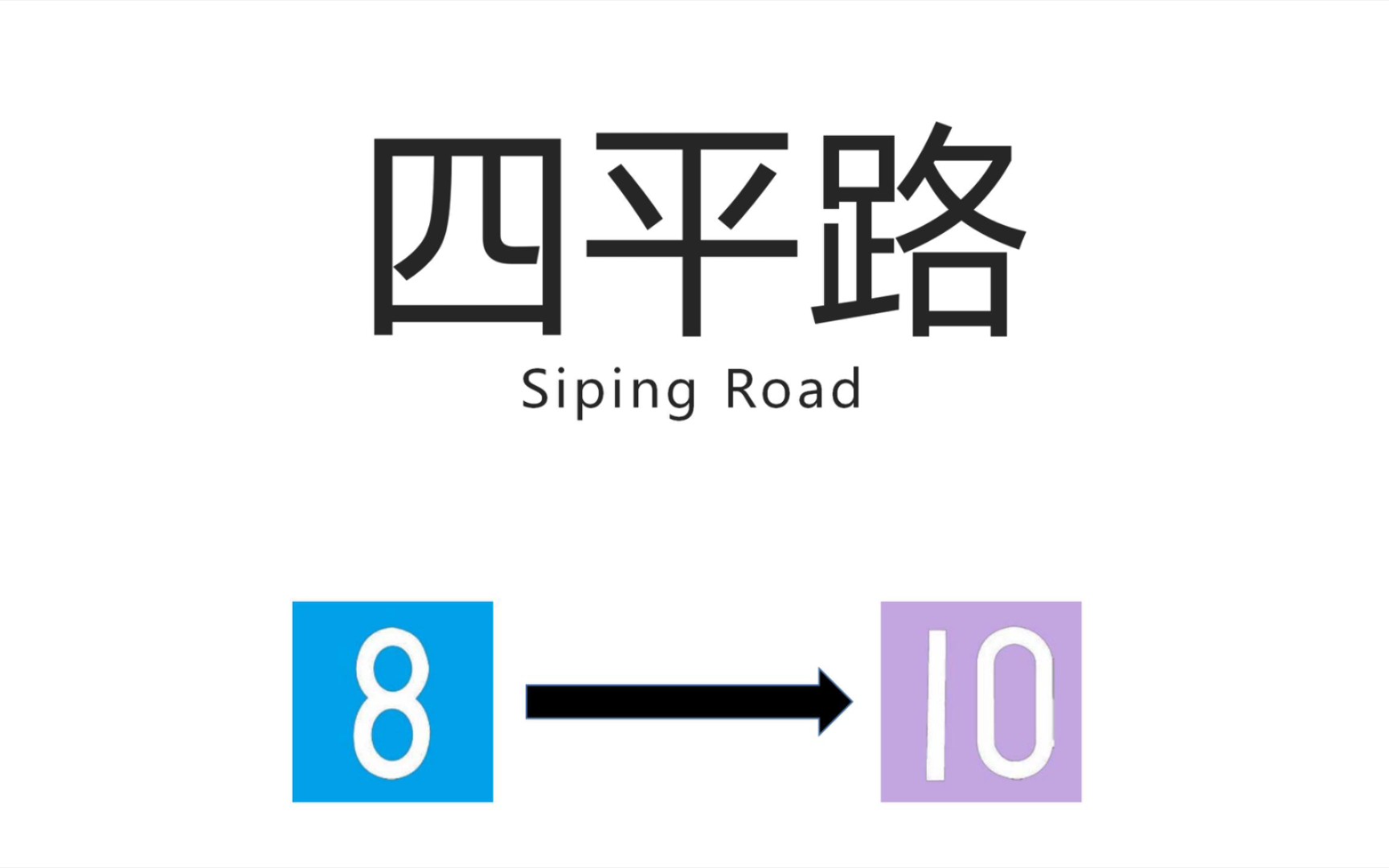 【上海地铁换乘站】四平路站(Siping Road Station) 8号线→10号线换乘过程哔哩哔哩bilibili