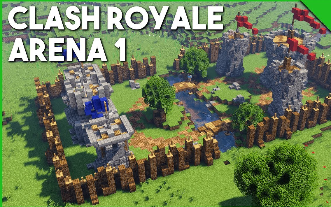 我的世界延时摄影建一个皇室战争竞技场clashroyalearena1