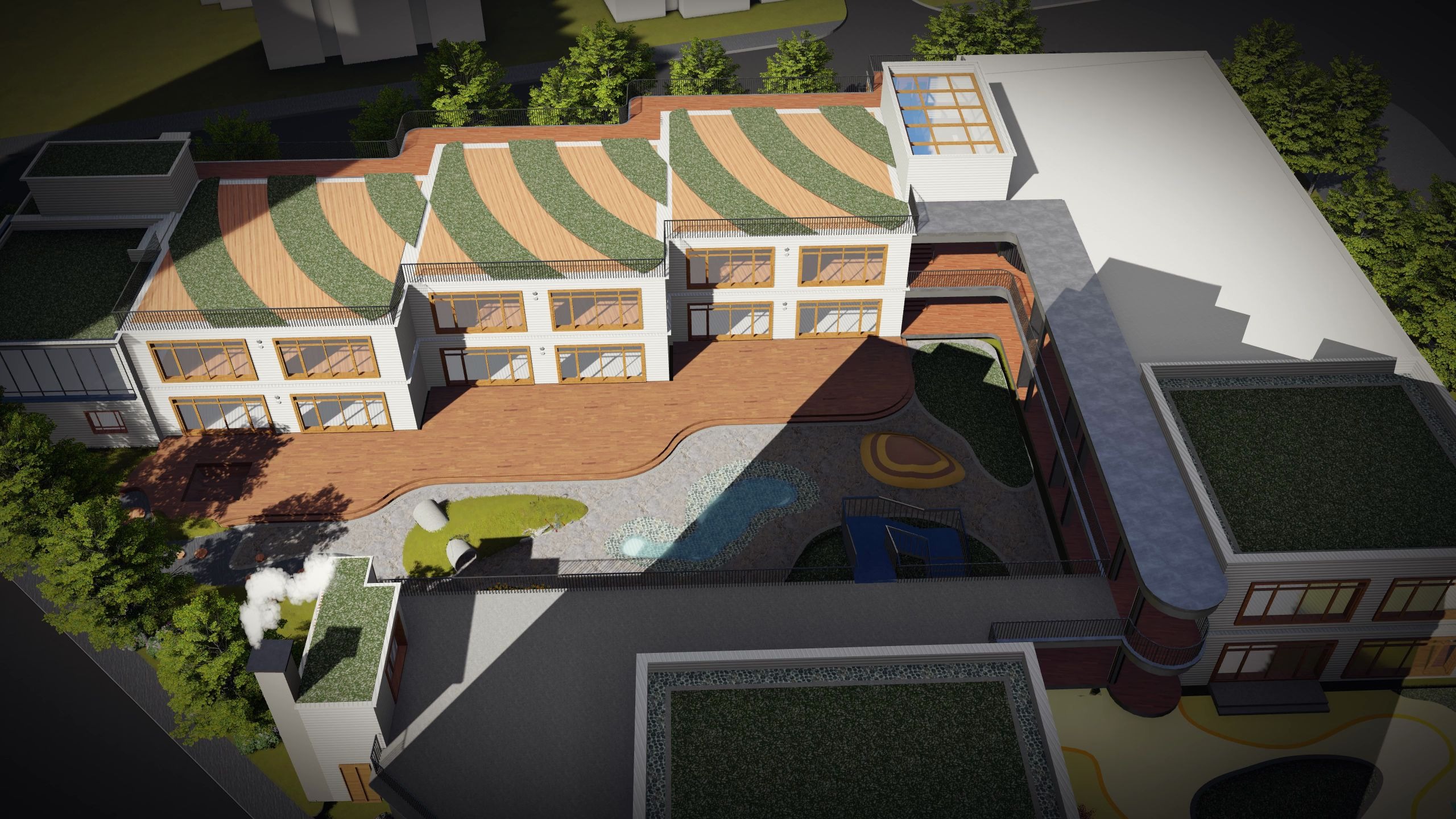 幼儿园中间过程模型动画