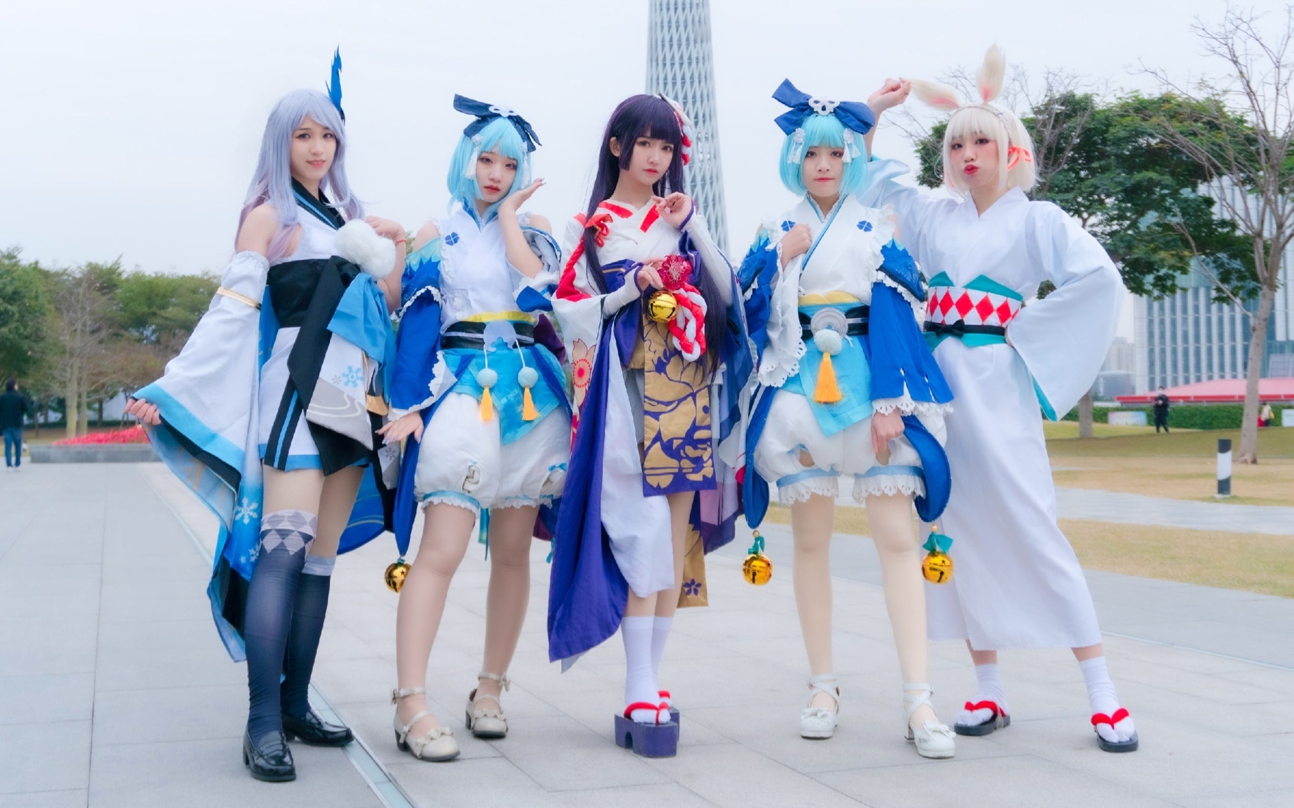 【阴阳师cosplay】妖都五萌在广州塔下的羞耻齐舞68(68 6861