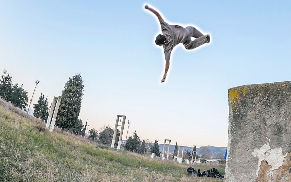 跑酷大神狂拽街头秀!风一样的男人,你追得上吗