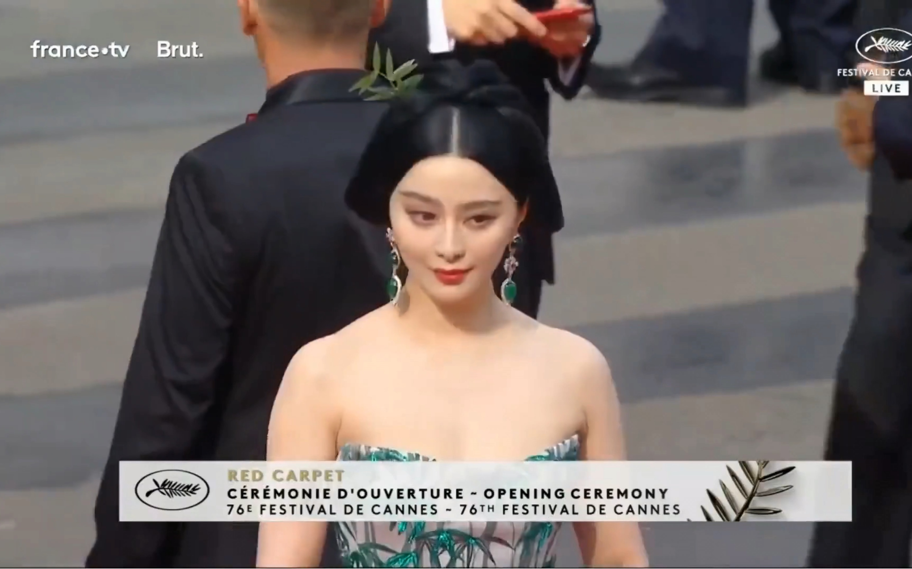 4k 范冰冰2023 戛纳红毯现场 横版