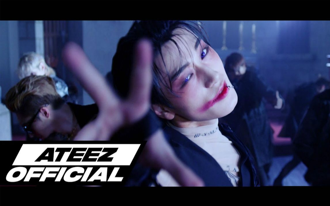 [图]ATEEZ&金钟国《THE BLACK CAT NERO》(原唱 : Turbo - 黑猫） 万圣节Performance视频公开！变身性感吸血鬼的梯子！