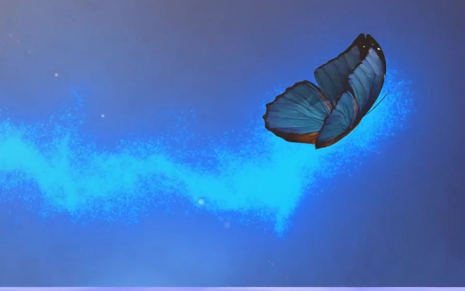 蝴蝶拖尾粒子案例