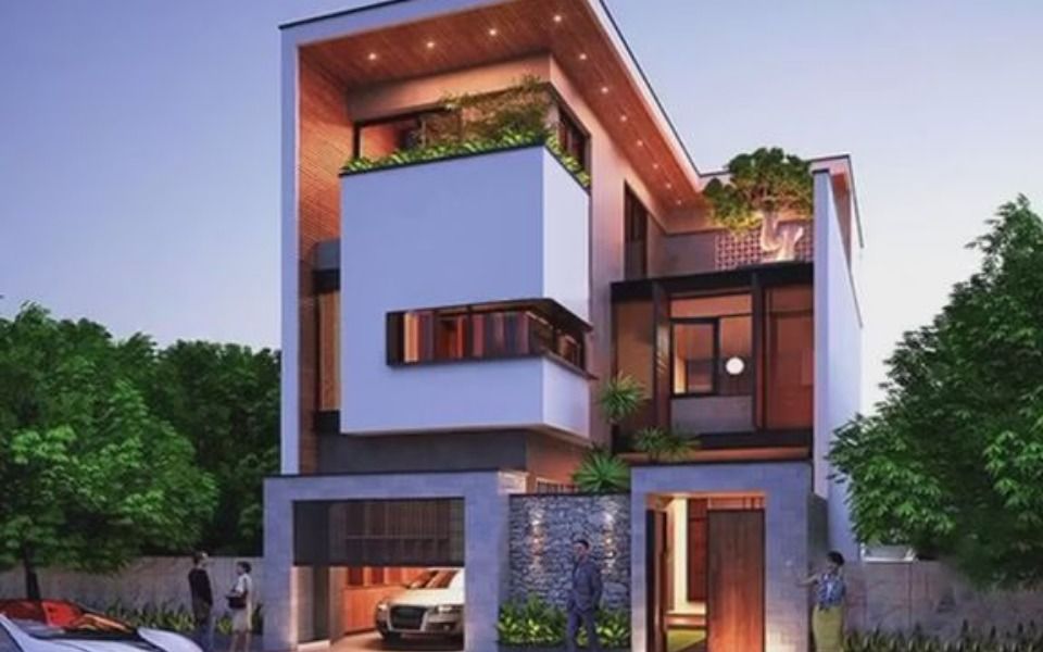 设计感十足的现代风别墅,25万建一栋 农村自建房 别墅设计