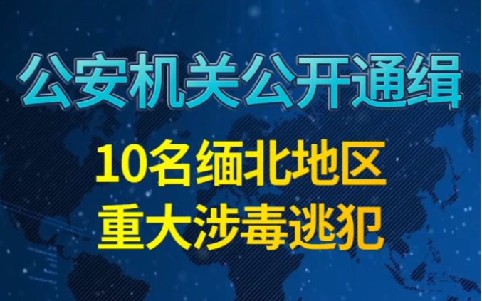 【公安机关公开通缉10名缅北地区重大涉毒逃犯 】公安机关决定对张安龙、曾小勇等10名藏匿在缅北地区涉毒逃犯进行公开悬赏通缉,力争早日缉拿归案!...