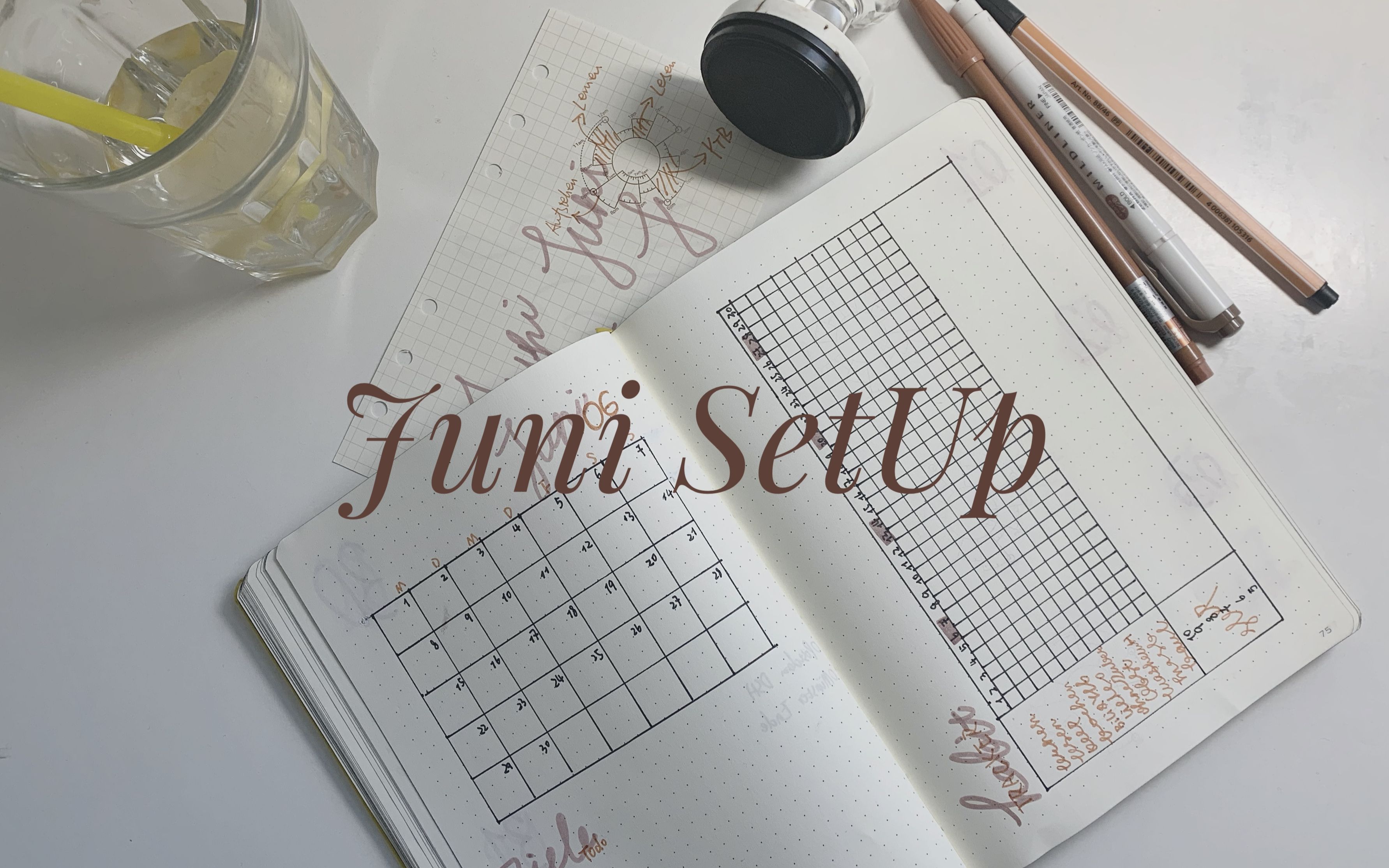 Juni2020BulletJournalSetup|2020年六月手帐设置|极简minimal哔哩哔哩bilibili