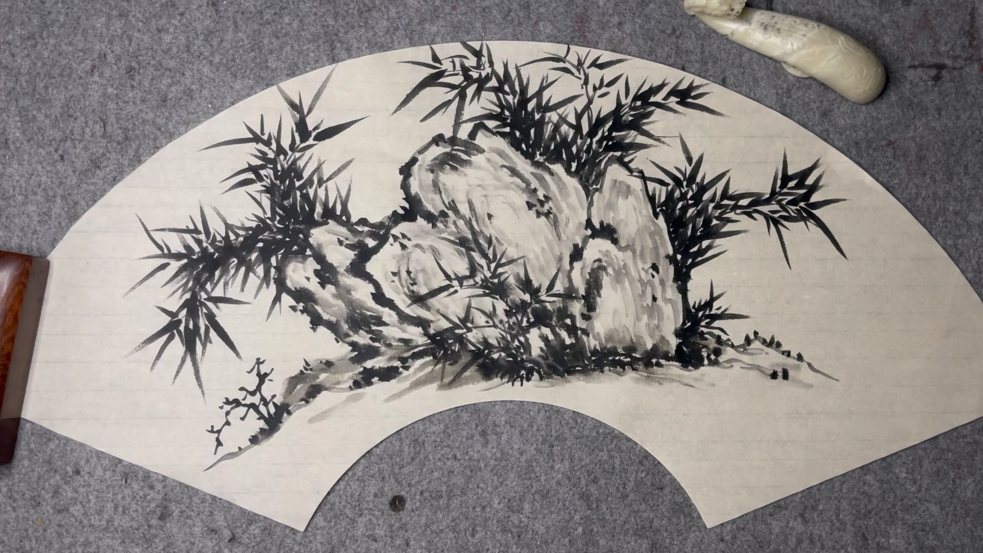 纯手绘中国传统宣纸水墨画