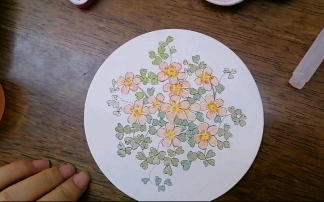 酢浆草是可爱仙女的气质手绘过程