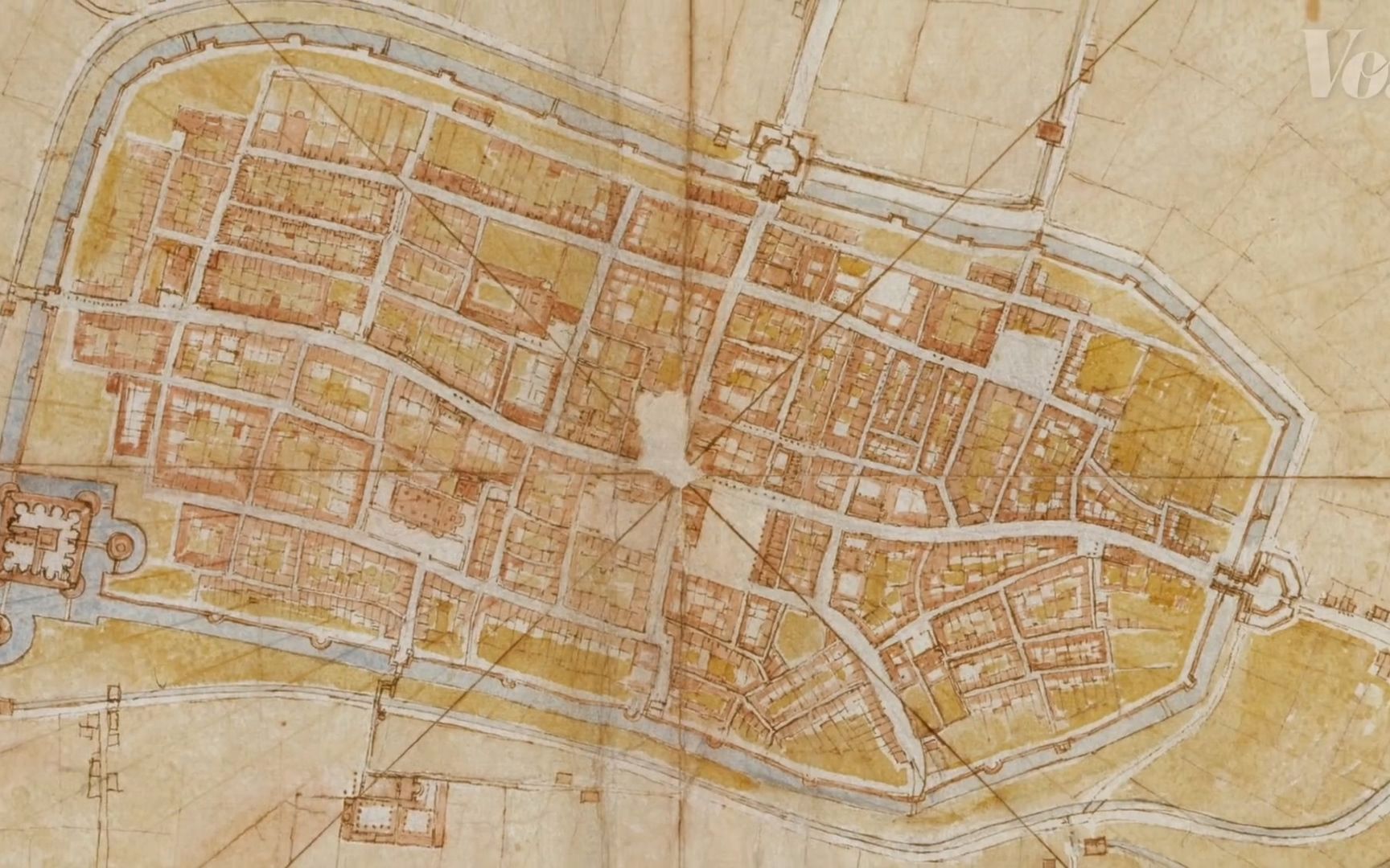 1502年,列奥纳多·达·芬奇是如何制作伊莫拉地图的呢?