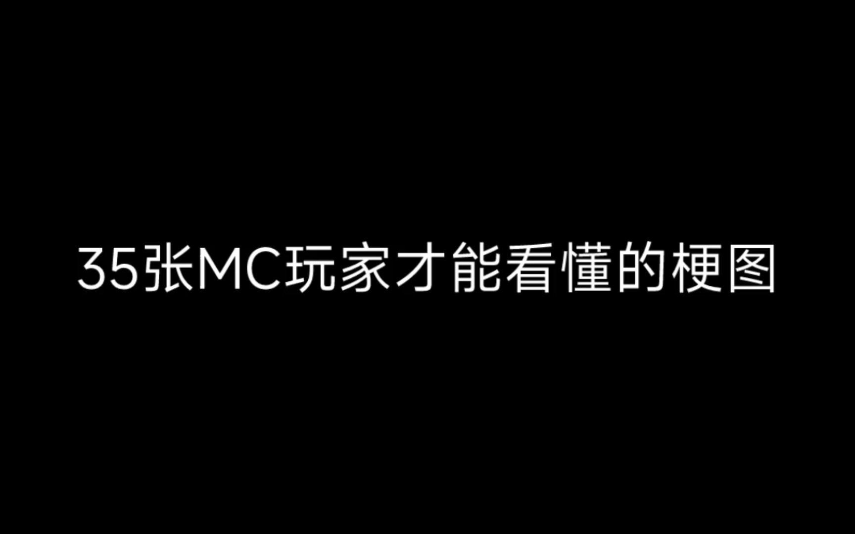 35张MC玩家才能看懂的梗图我的世界