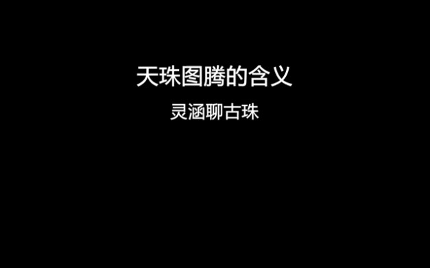 天珠图腾的含义哔哩哔哩bilibili