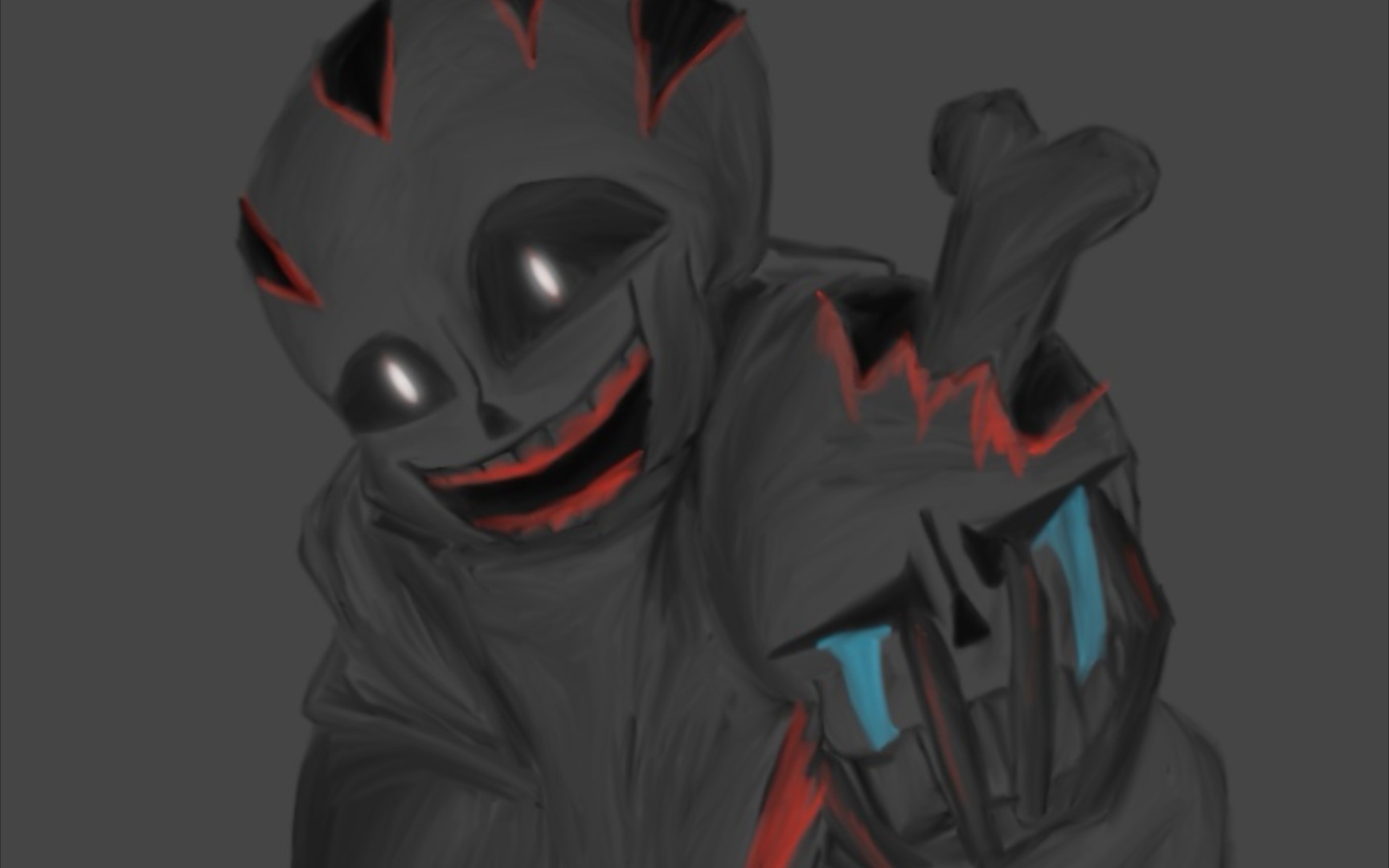 (申颈冰sans)就先用这个画风了,以后再慢慢调整吧(其实是精神错乱sans