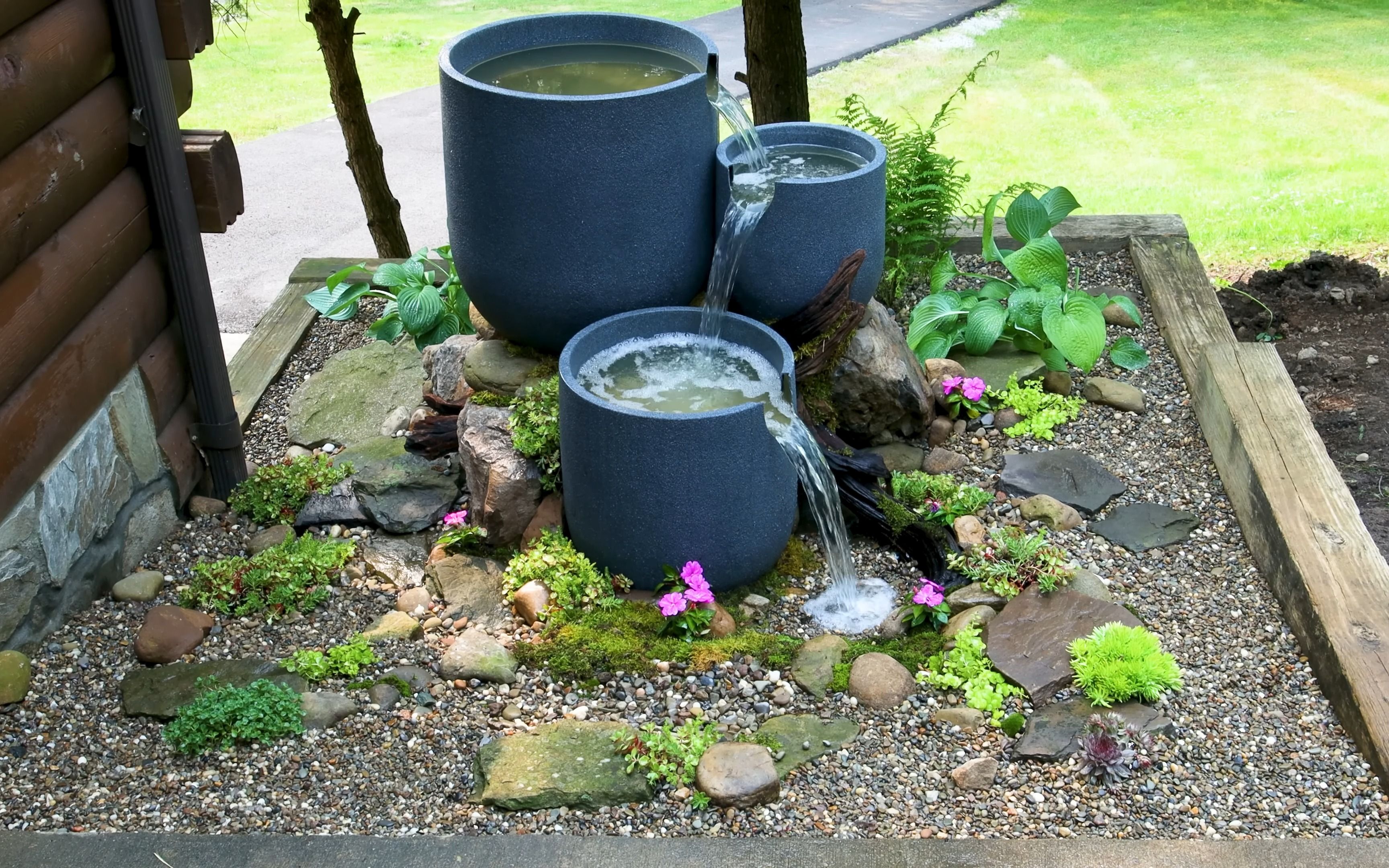 diy简易花盆喷泉