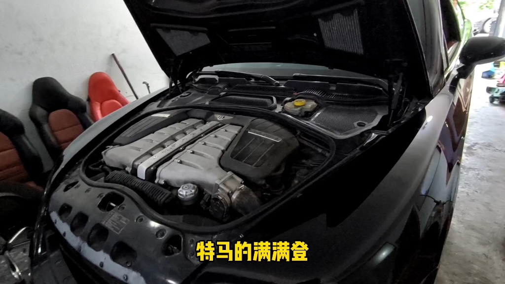 满满登登的宾利发动机舱