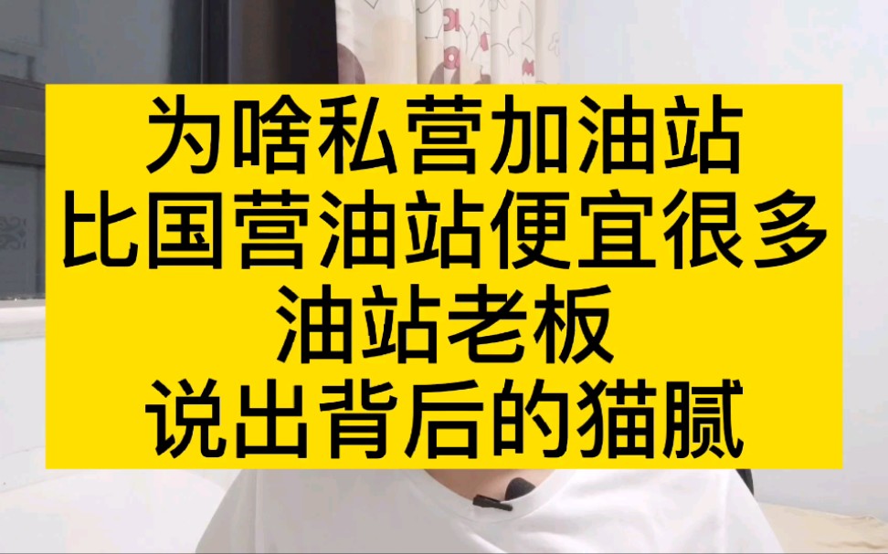 为啥私营加油站,比国营油站便宜很多,油站老板说出背后的猫腻哔哩哔哩bilibili