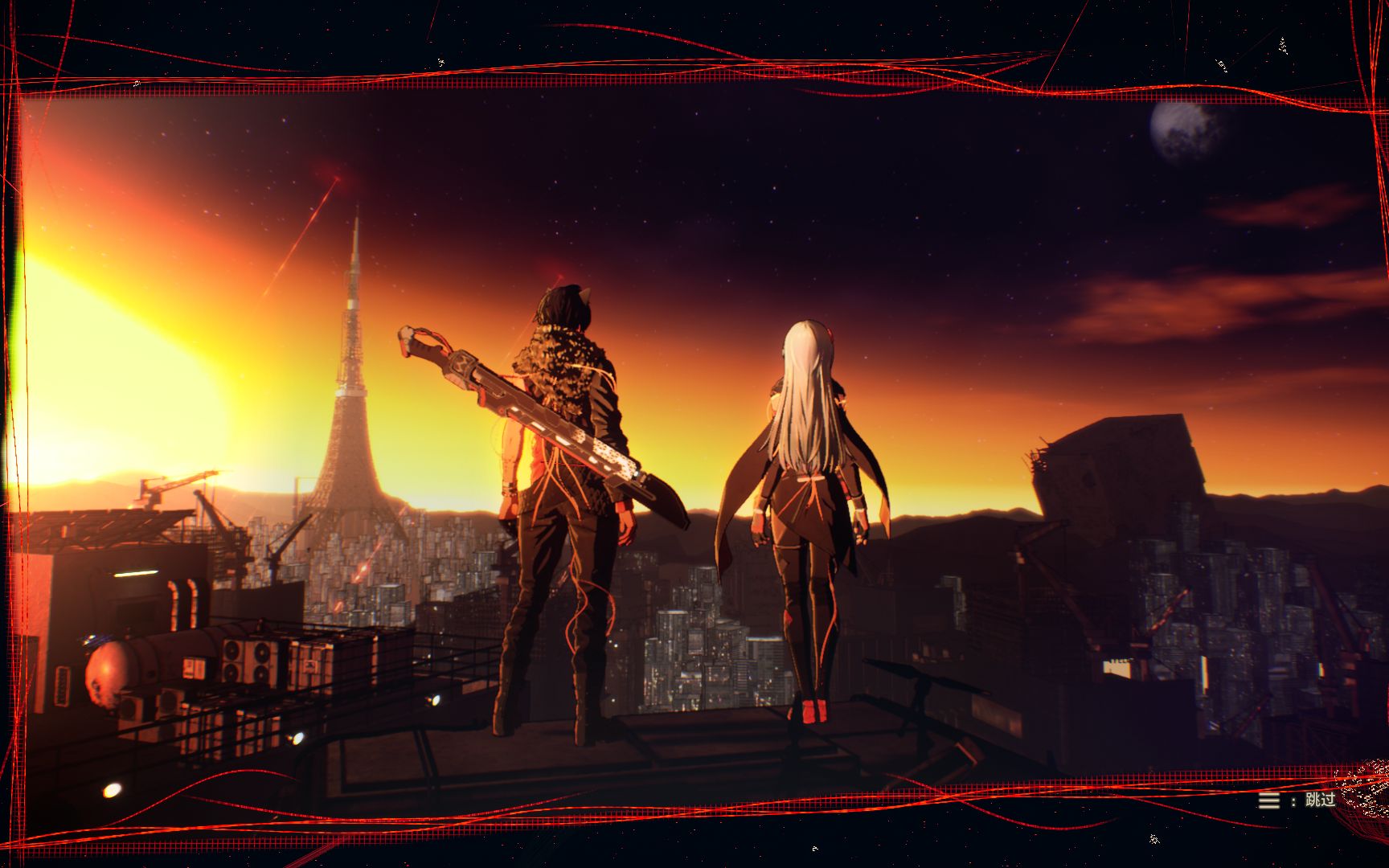 全游戏的高潮绯红结系最高难度男主线最终之战