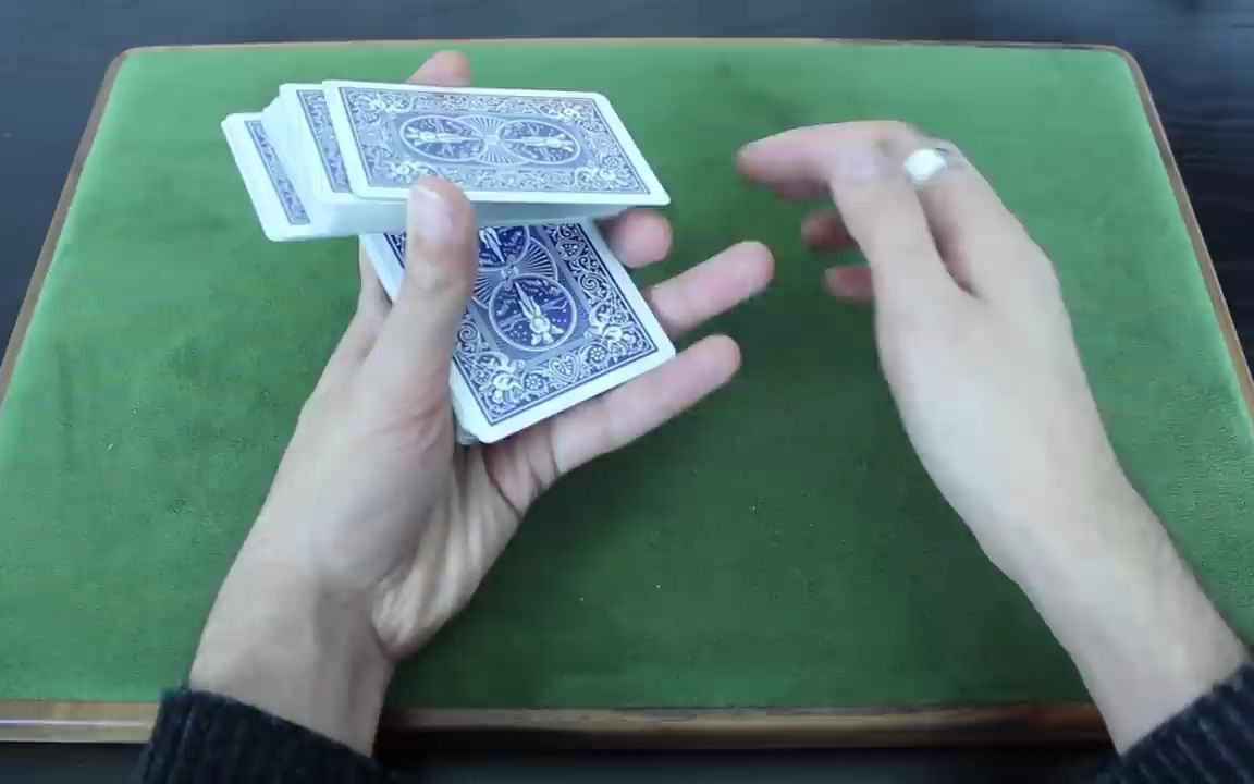 【花式切牌】单手旋转切牌教程