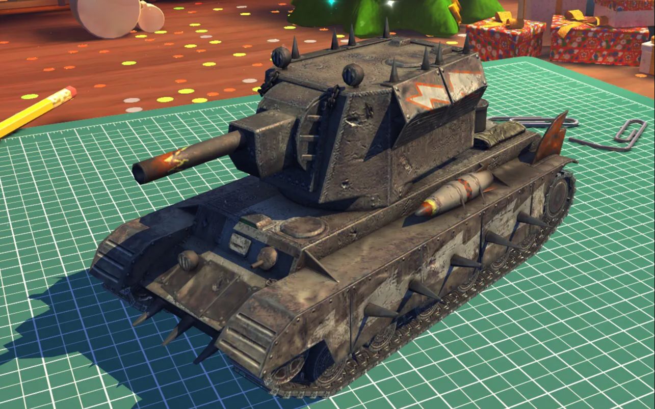 坦克世界闪击战歼灭者沙漠之心5杀6k输出1v3翻盘取胜