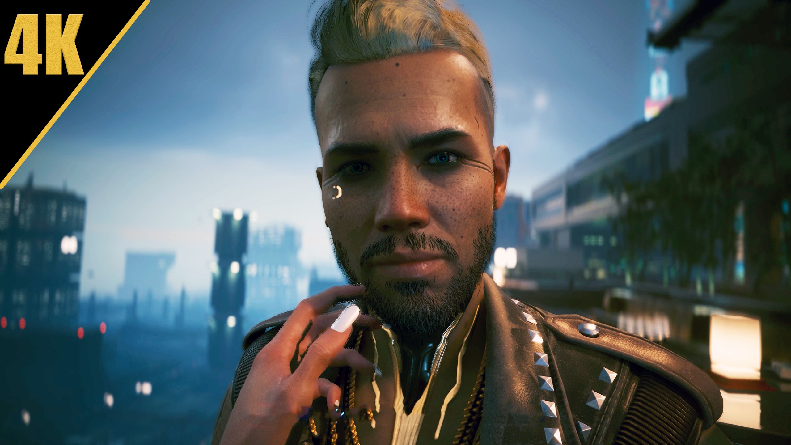 4k60《赛博朋克2077》:与传奇摇滚歌手克里一起烧掉豪华游艇