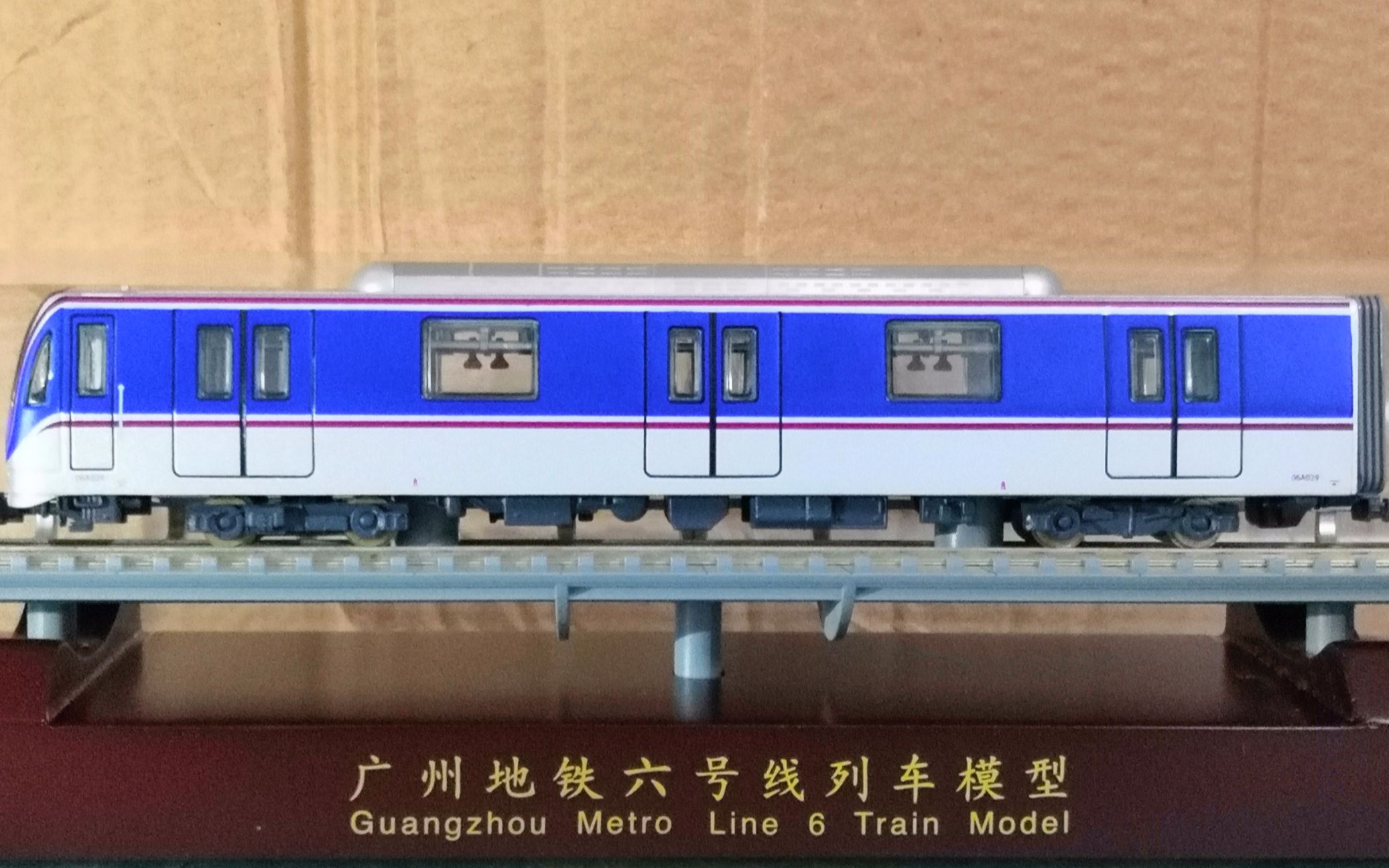 广州地铁六号线187列车模型展示