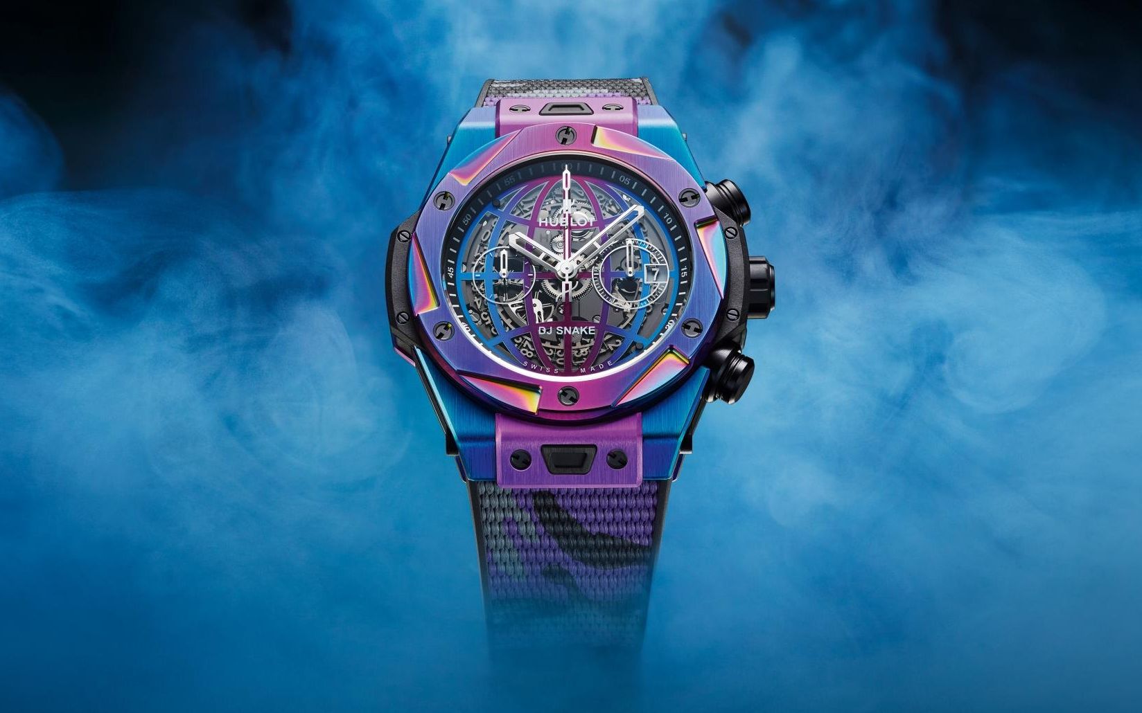 宇舶 (Hublot) 闪亮钛金 Big Bang DJ 蛇形飞返计时自动腕表哔哩哔哩bilibili