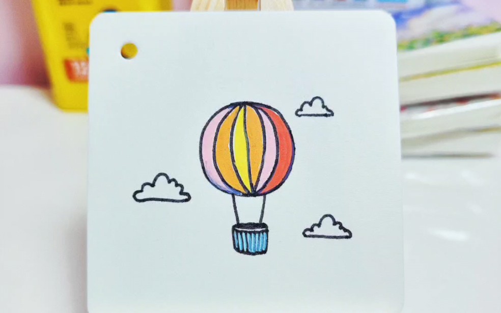 浪漫的热气球丨一学就会简笔画