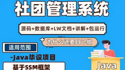 计算机毕业设计源码基于SSM的社团管理系统