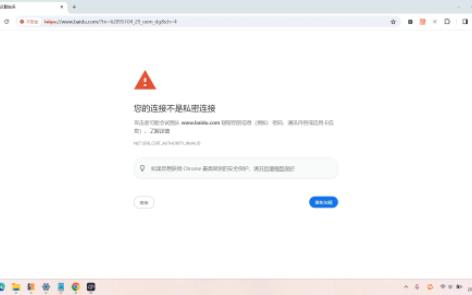 如何解决开启系统代理后在浏览器访问出现“您的链接不是私密链接”的问题?