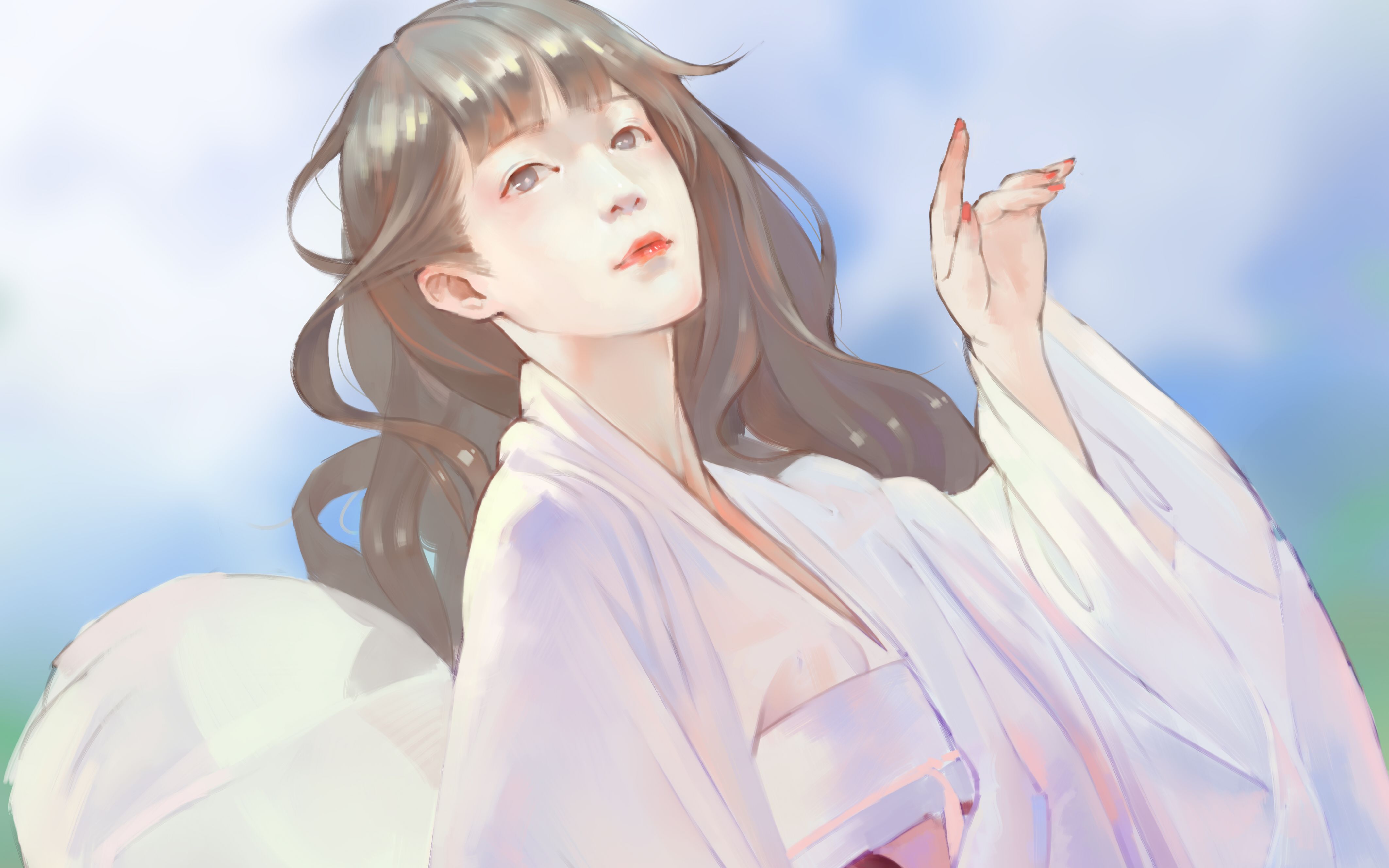 古风妹子厚涂上色(10倍速)