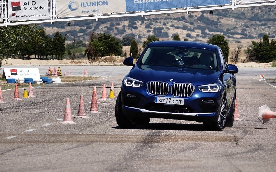 「麋鹿測試」2018款 寶馬x4 xdrive 20d: 緊急變線的極限車速為78km/h