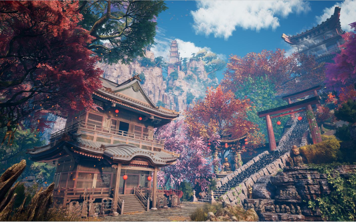 【个人练习作品】UE4国风场景搭建