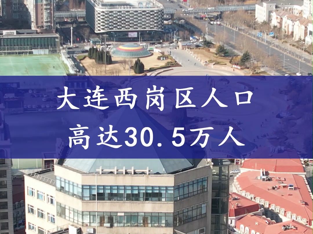 大连西岗区人口高达30.5万人,是大连最城市化的三个区之一!哔哩哔哩bilibili