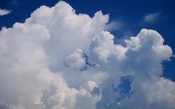 4k画质蓝天白云大气天空云海流云翻腾的云壮观景色实拍视频素材