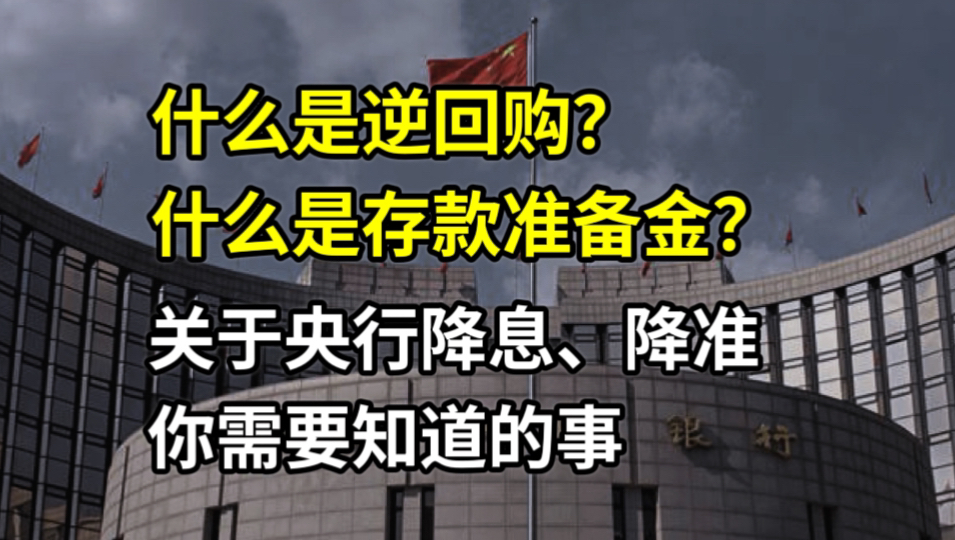 【4分钟了解:中国人民银行降息降准】什么是逆回购?什么是存款准备金率?哔哩哔哩bilibili