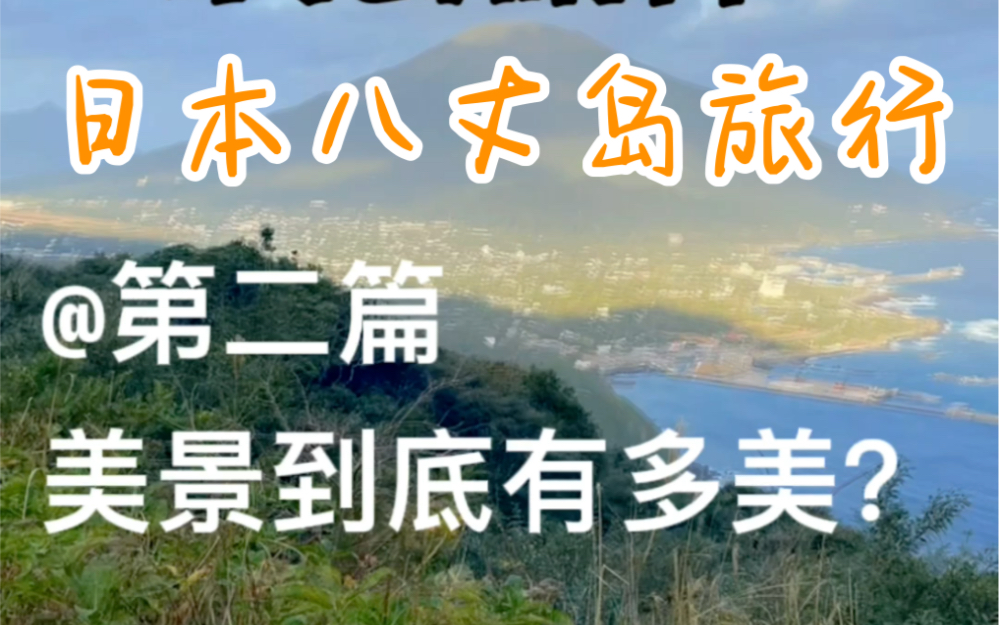 日本东京,八丈岛旅行第二篇:这个天然小岛到底有多美?美到还想再去第二次!哔哩哔哩bilibili