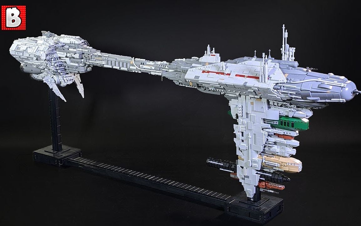 乐高星球大战尼布隆b级警戒护航舰moc!-由10000 块乐高积木组成