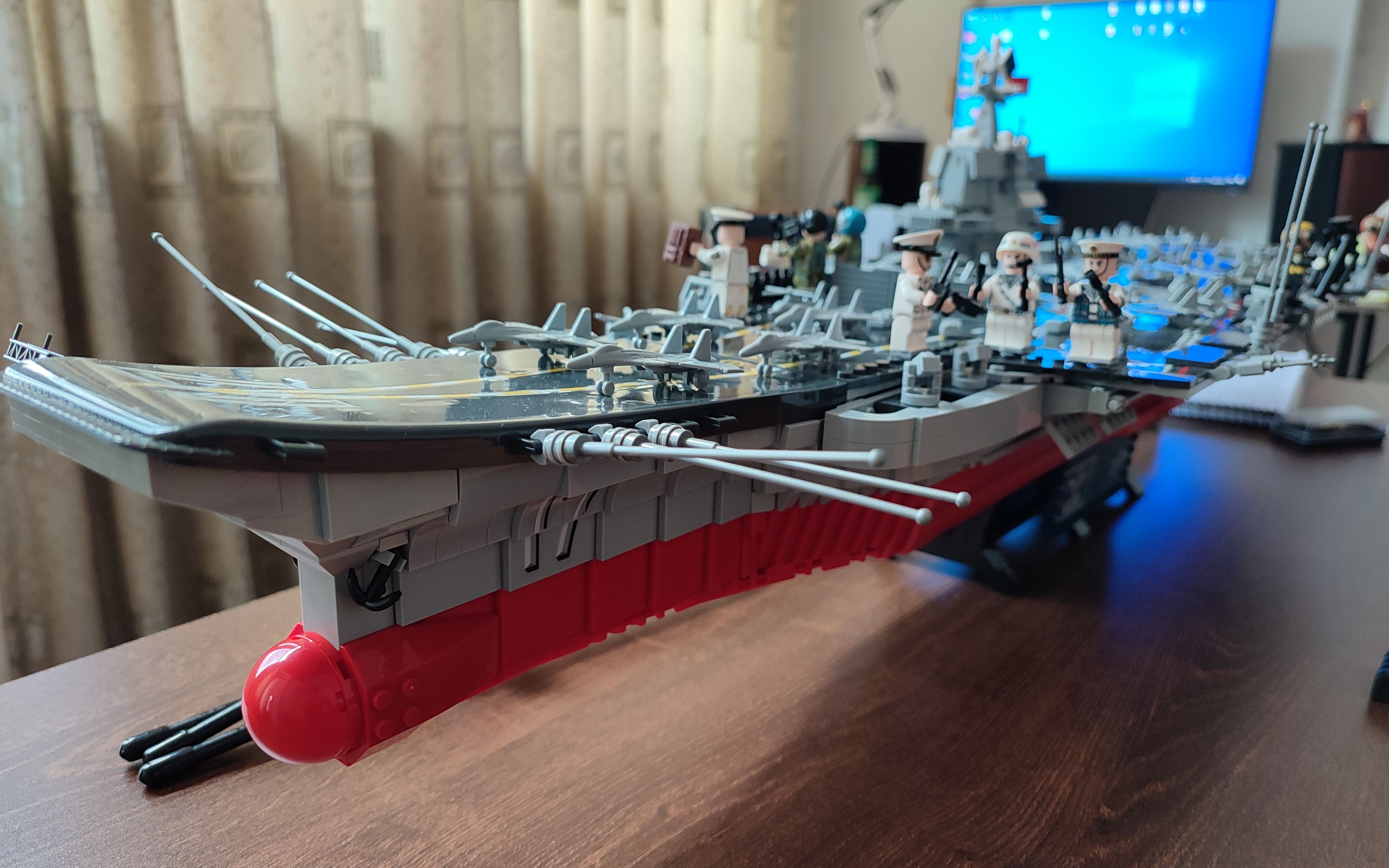 【积木拼装】长风破浪会有时,直挂云帆济沧海——森宝积木山东舰