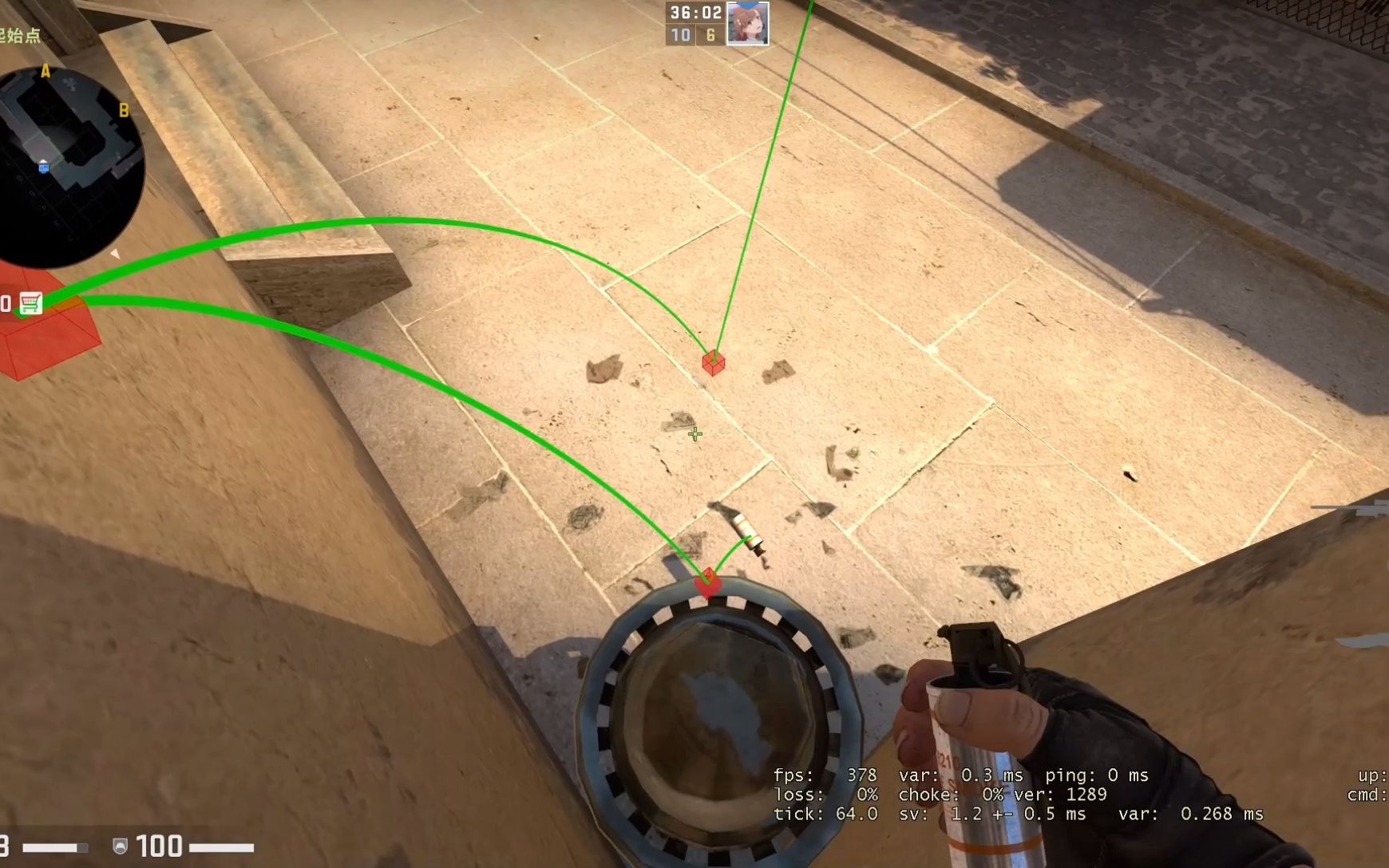 csgo荒漠迷城必学顶级投掷物伪教学