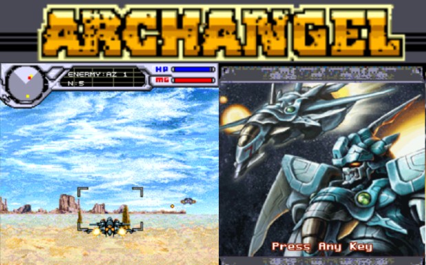 [图]【J2ME】Archangel (大天使) 模拟演示，经典三星手机飞行射击类游戏