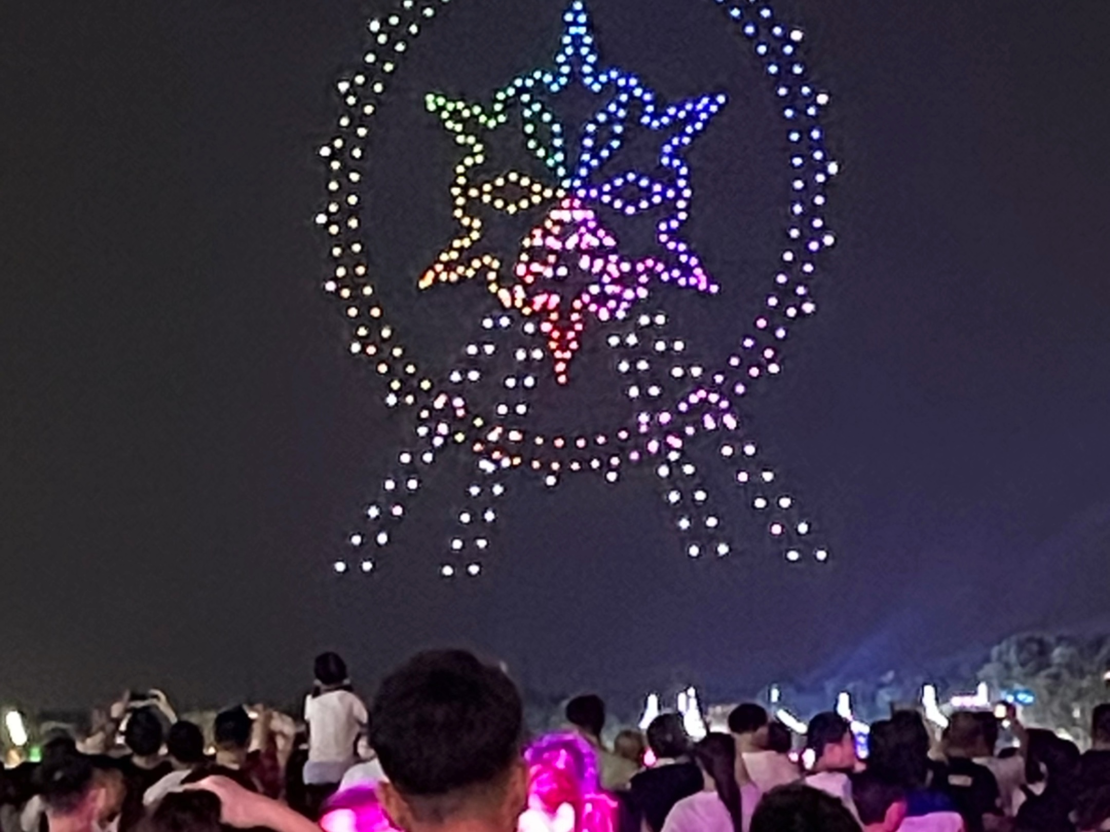 哈尔滨灯光秀之冰雪大世界摩天轮