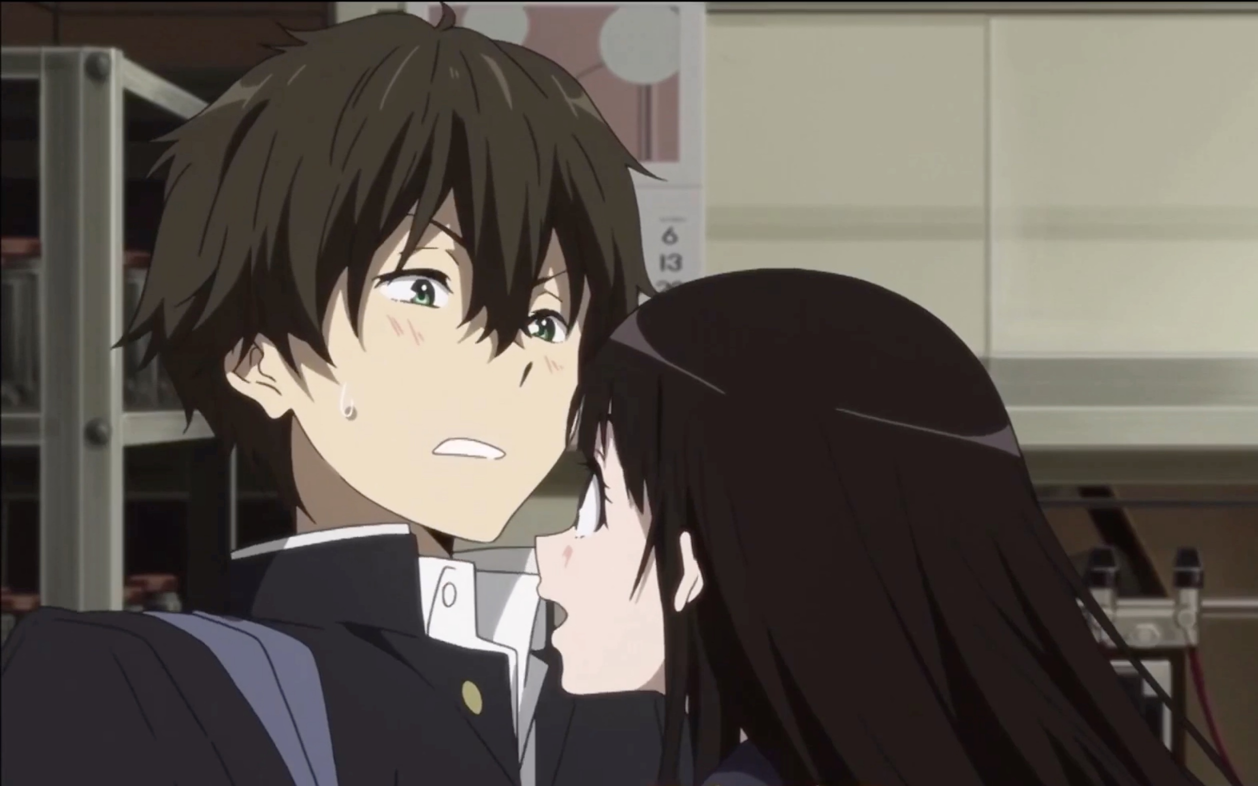 【冰菓】|高甜61折千的恋爱日常cut7|「图书馆date-千反田的心动