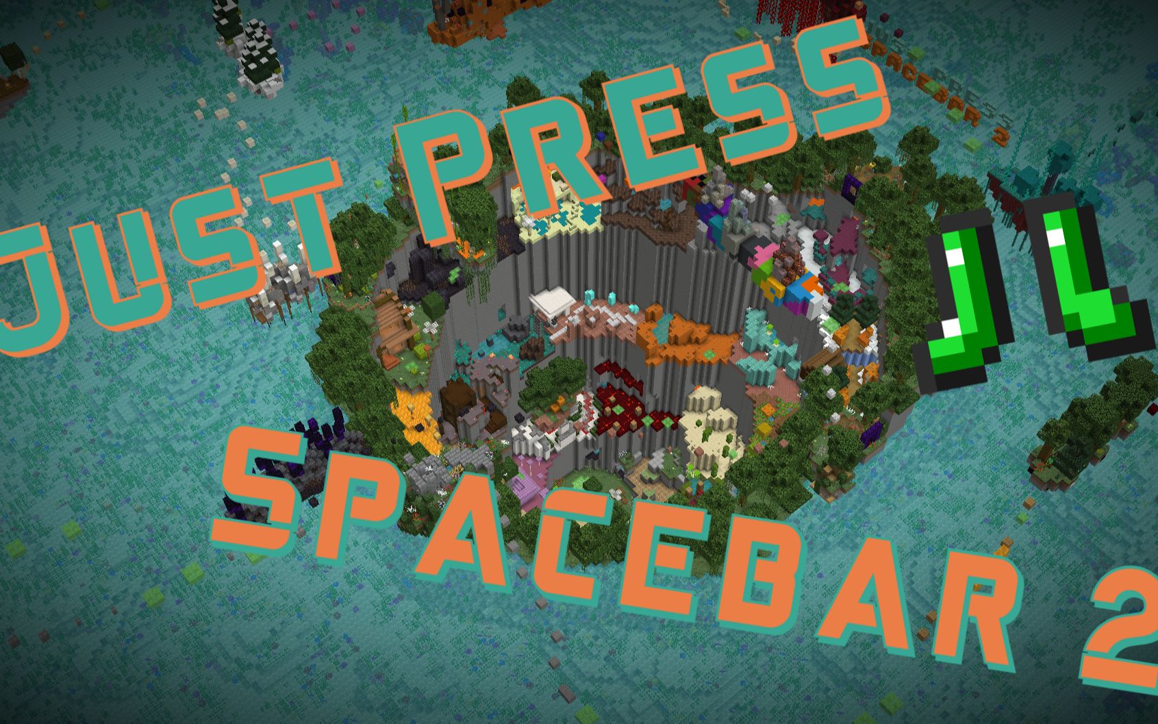 legend我的世界minecraft跑酷地图justpressspacebar2