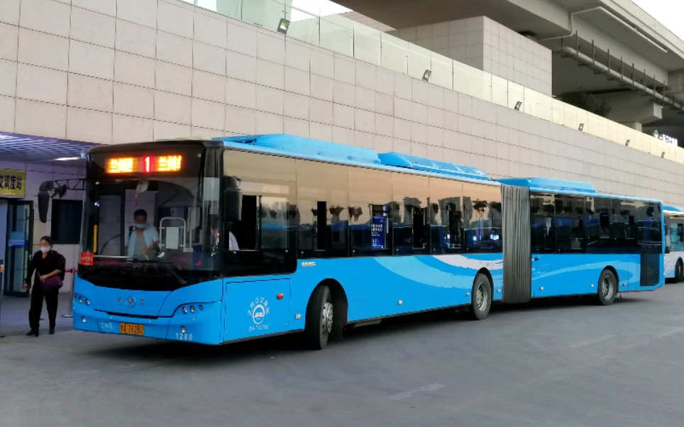 随拍兰州公交青年铰接车日夜运营实录