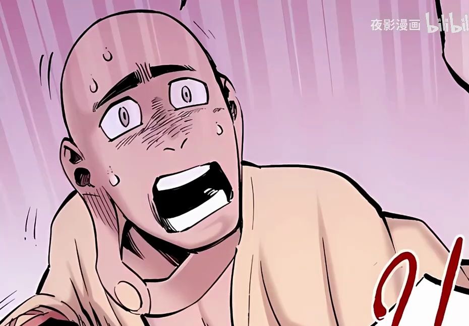 和尚在佛像面前封上了自己的嘴巴,强行压下自己想要吃人肉的冲动