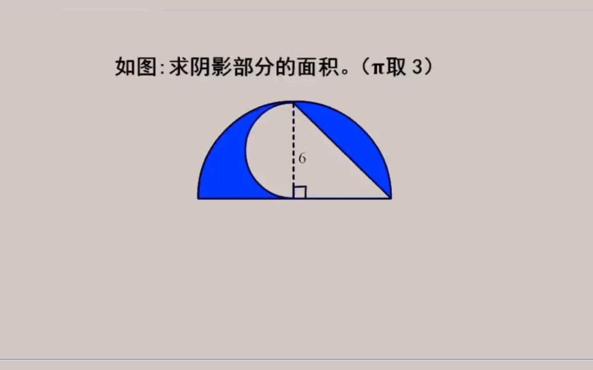 小学六年级图形面积计算圆的面积拓展训练哔哩哔哩bilibili