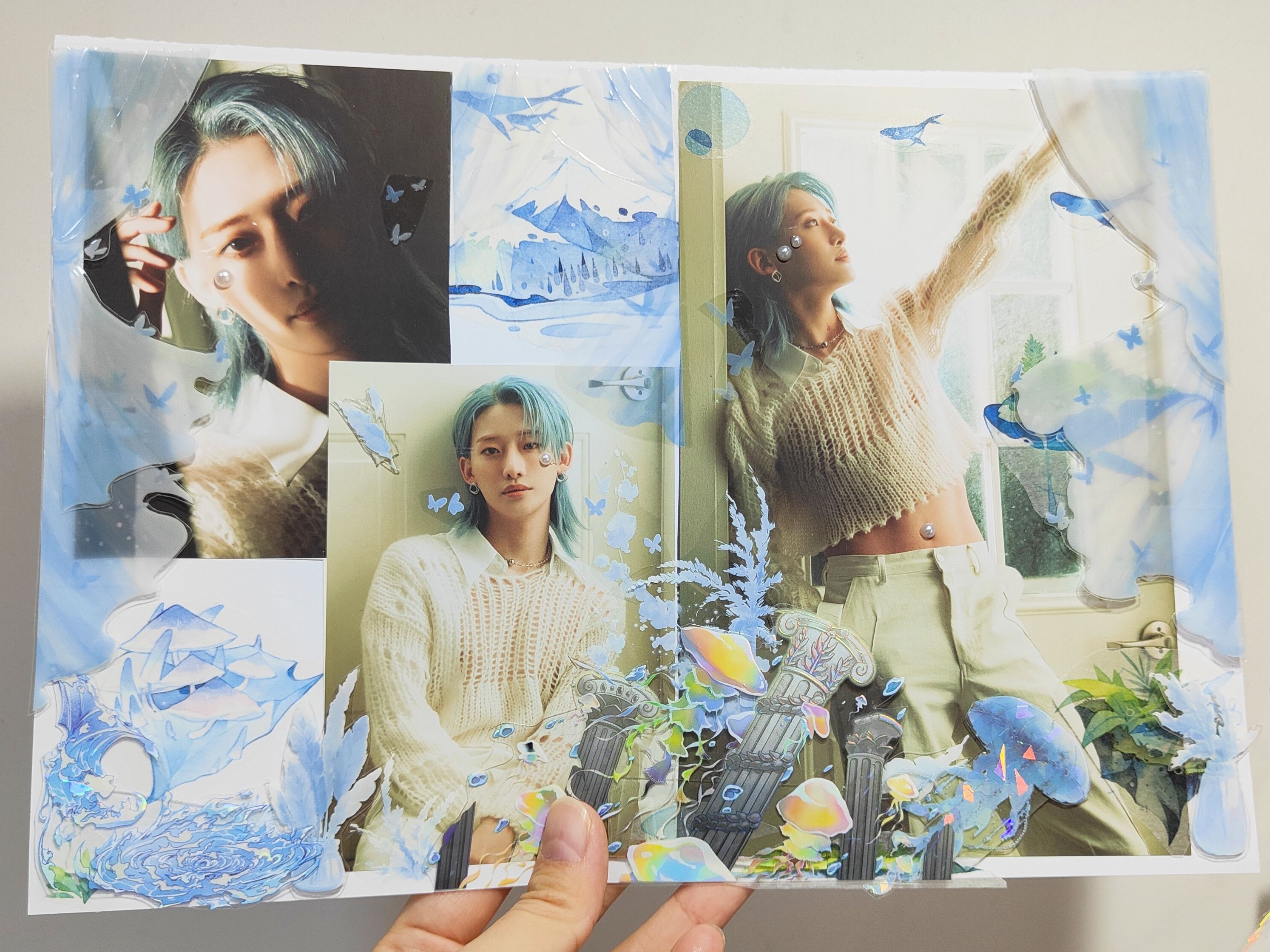 【onlyoneof李泰烨】拼贴 | 首漂专辑内页改造 真的好喜欢这套白色