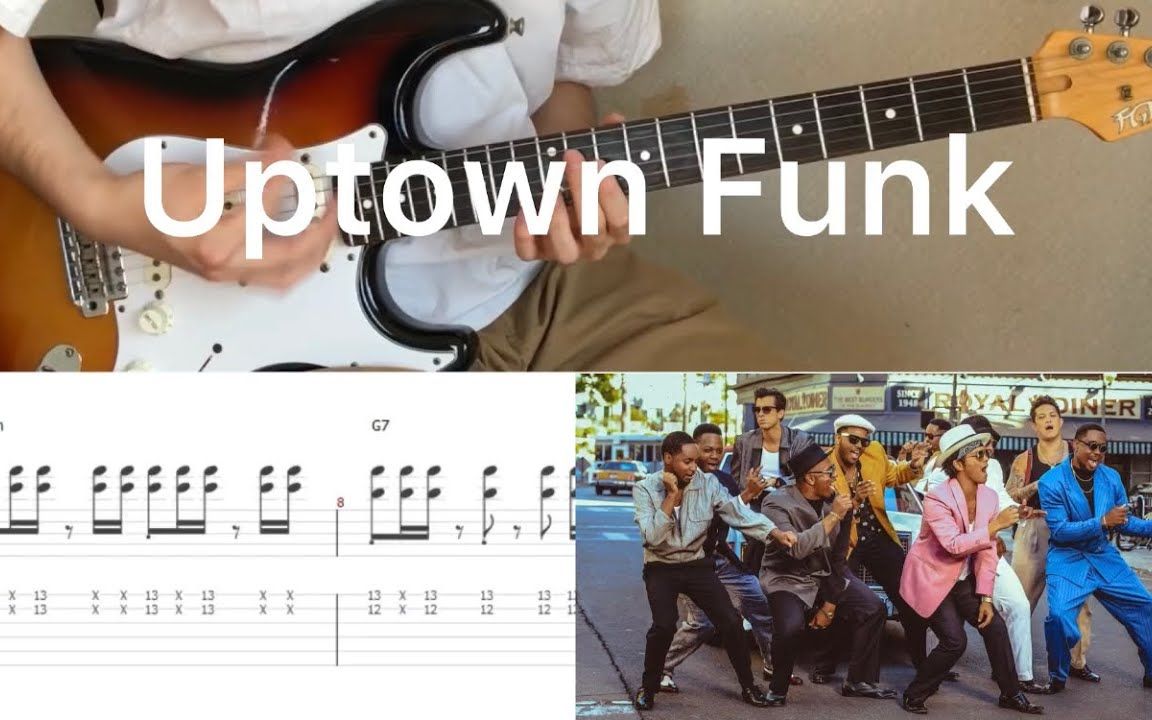 [图]附谱 | Uptown Funk - Mark Ronson ft. Bruno Mars